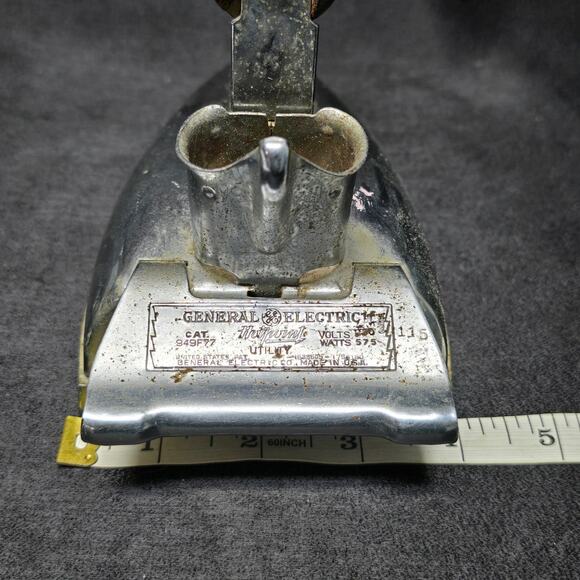 Vintage General Electric Hotpoint Iron GE Wooden Handle - Picture 10 of 11